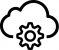 Ícone representando computação em nuvem